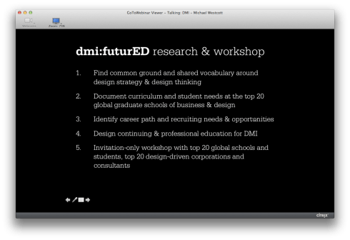 DMI Webinar - Designing Business & Education